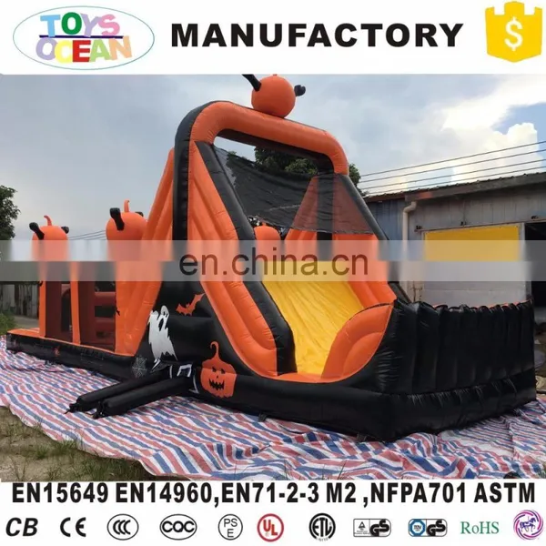 Crazy Halloween Inflatable Haunted House Obstacle Course for Kids photo-4