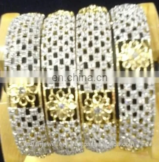 High Quality Cubic Zirconia Bangle Exporter, American Diamond Bangle, cz Bangles Imitation Diamond Bangles Manufacturer photo-4