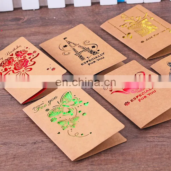 New Design Happy Birthday Handmade Greeting Card With Rose Flower Birthday Greeting Card photo-6