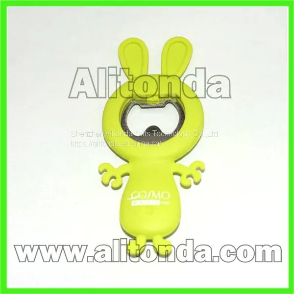 Custom Pvc Cartoon Beer Bottle Opener for Home Bar Promotional Gifts photo-2
