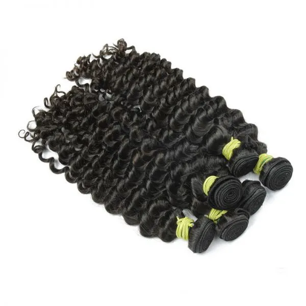 KHH Wholesale Full Cuticles Deep Wave RAW Brazilian Human Hair Weave photo-4