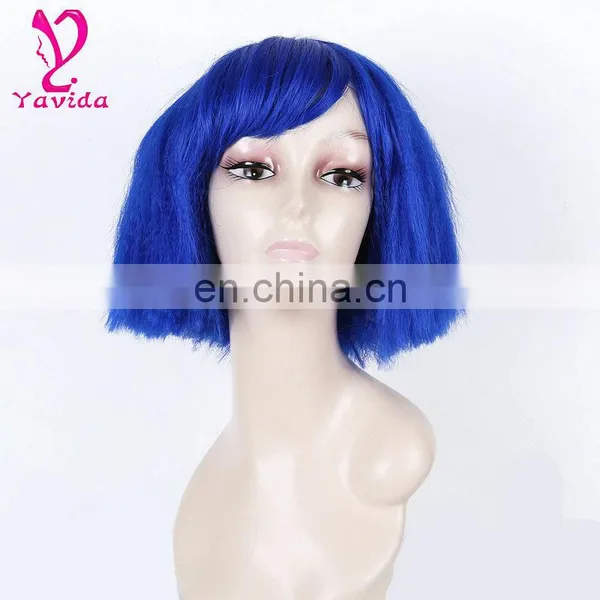 2016 Latest Plus Size Sexy Short Wig Cosplay Blue Color