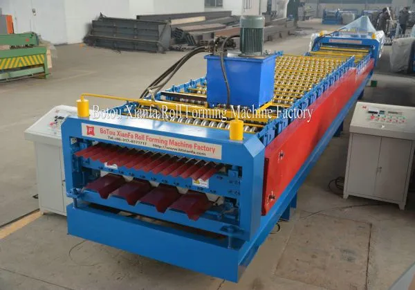Double Layer Roofing Sheet Roll Forming Machine photo-2