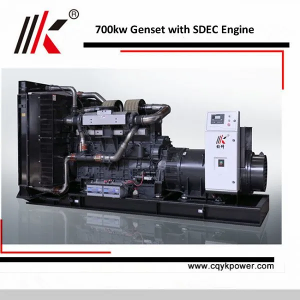 Manufacturer Wholesale Diesel Generator Set With ShangHai 700kw Dynamo Generator Engine photo-2
