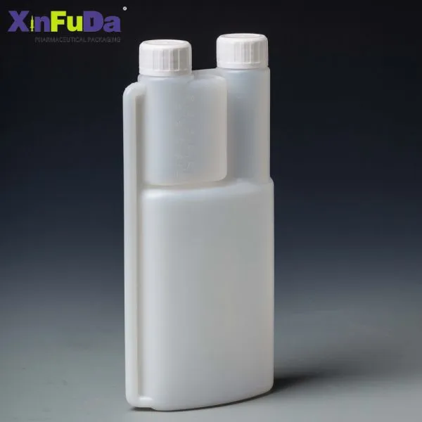 Hdpe Twin Neck Bottle With Dosing for Liquid Medicine