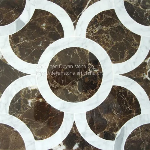 Hot Selling Marble Mosaic Waterjet Cut Mosaic for Bathroom photo-2