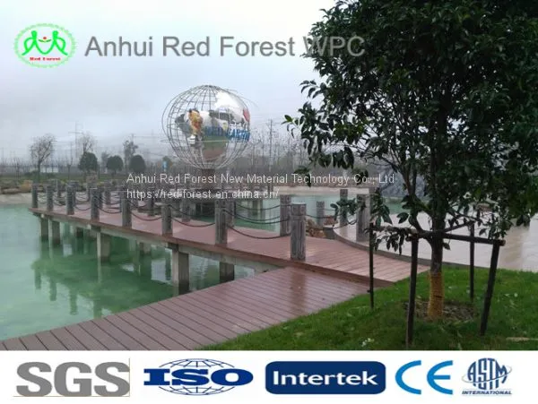 Green Eco Friendly Wood Plastic Composite Waterproof Decking Floor photo-2