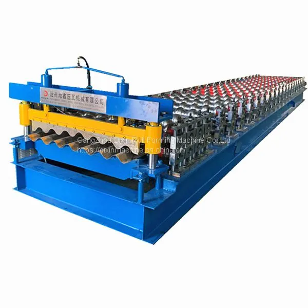 950 Automatic Steel Coloured Sheet Roof Tile Corrugated Panel Roll Forming Machine
