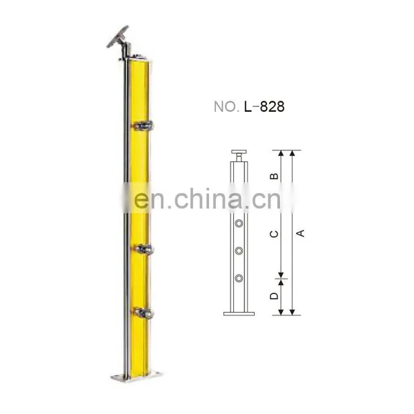 Decorative Stainless Steel Crystal Railing Fitting photo-6