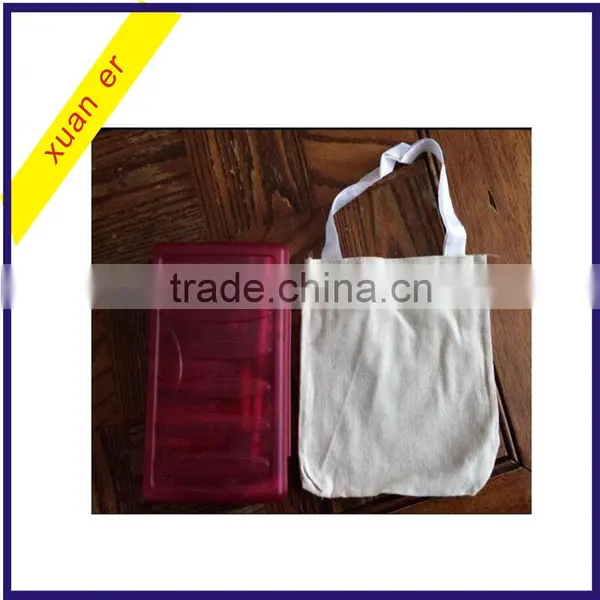 2015 Top Selling Products 8"x8" Reusable Natural Color Canvas Bag for Wholesale photo-6