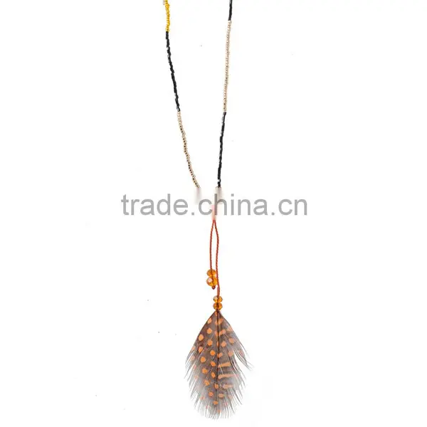 2016 Hot Wholesale Beaded Tassel Necklace, Small Beads Necklace photo-4