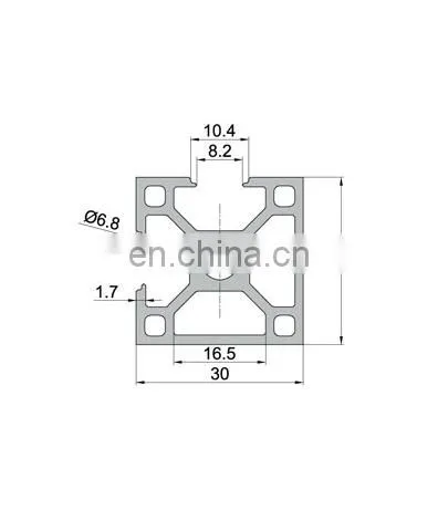 SHENGXIN 8mm Slot 3030 Industrial T Slots 30x30 Aluminum Profile for Workbench photo-2