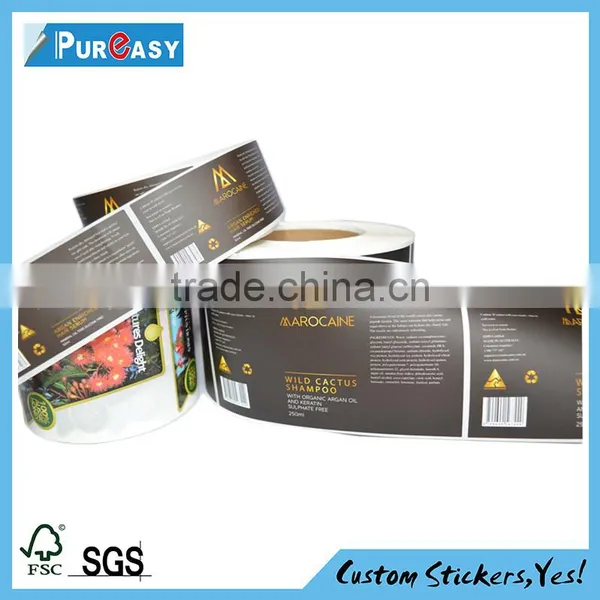 Profession Printing Custom Self Adhesive Label Sticker