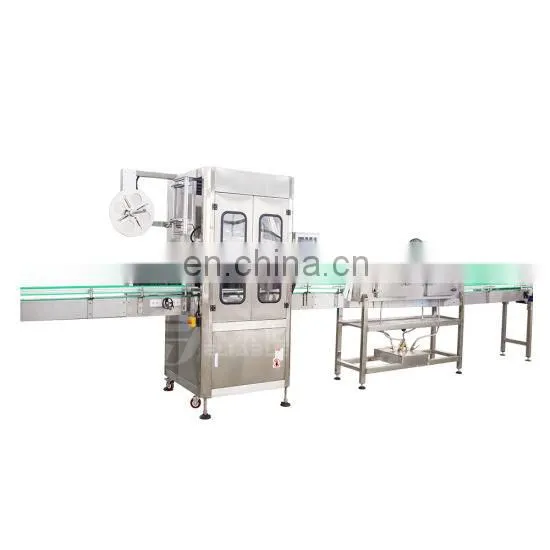 Full Automatic Cap Neck Heat PVC Label PET Plastic Drink Water Bottle Shrink Sleeve Labeling Machine photo-3