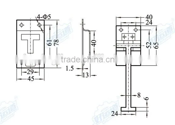 02421+02422 Holdback Hook for Refrigerated Truck,rear Door Catch Set photo-2