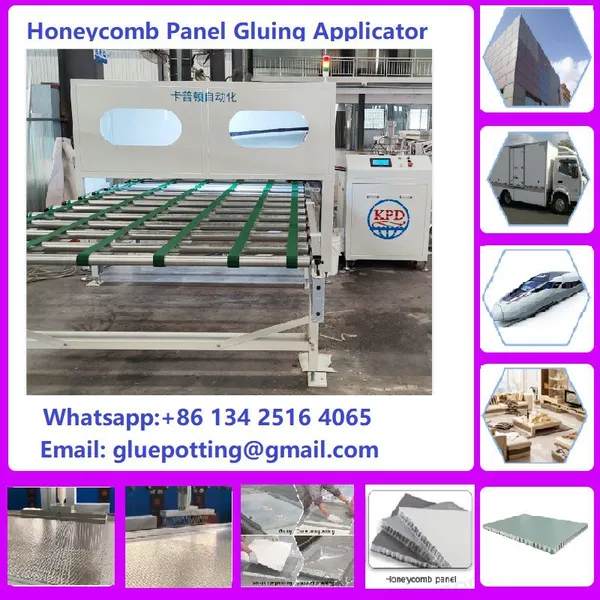 Fully Automatic Glue Spraying Machine for Honeycomb Panel PVC Sandwich Panels photo-4