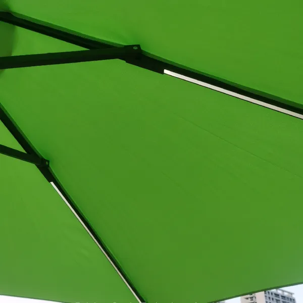 Factory Price 3m Solar Umbrella With Tilt and Light Bar Waterproof and Sunshade photo-2