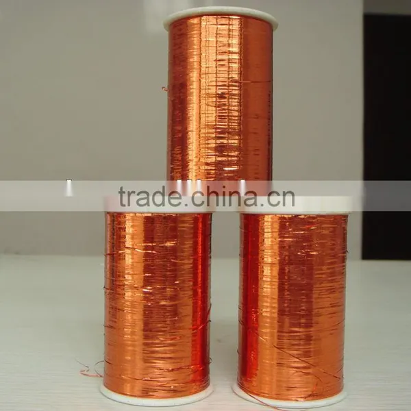 M type metallic yarn copper color
