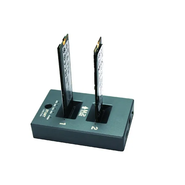 Factory OEM USB3.2 M.2 OTC USB10Gbps NVMe HDD Hard Drive Clone Dock Station photo-4