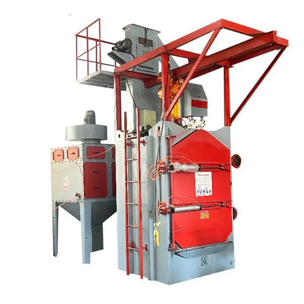Overhead Hanger Sand Blasting Machine Big Hook Type Shot Blasting Equipment Automatic Cleaning Used Condition PLC Motor Gearbox photo-4