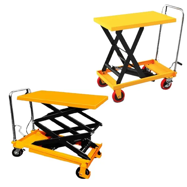 Hand Trolleys Small Mobile Elevator Hydraulic Scissor Lifting Platform Table Cart