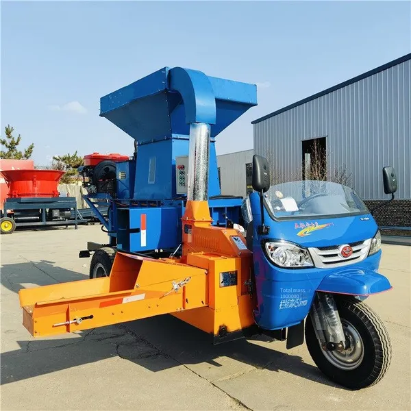 24 hp Diesel-powered Vehicle-mounted Hay Cutter, Self-dumping Three-wheeled Crusher, Semi-enclosed Pasture Grass Cutter photo-2