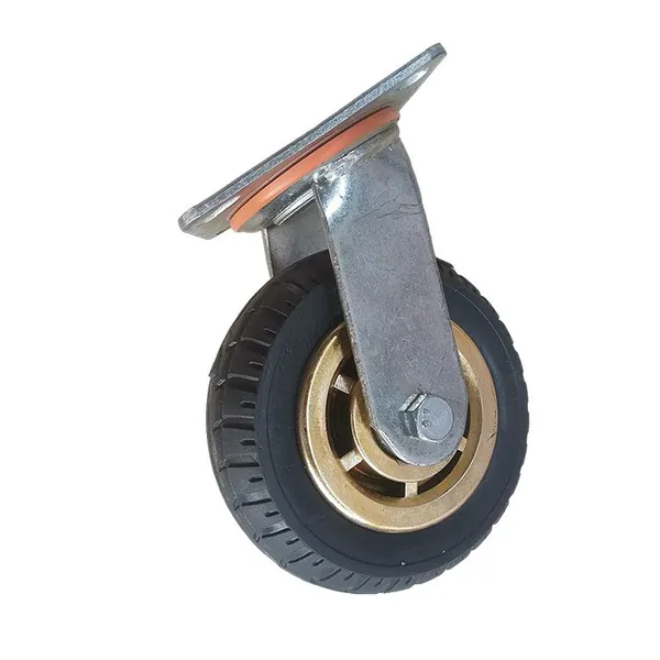 360° Rotating Base Caster for Fiber Optic Cable Handling Equipment - Conveyor, Pusher, Puller, Feeder, Traction Machine