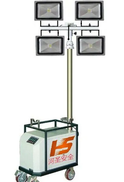 Portable Light Tower With Foldable Mast and Heavy-Duty Steel Frame photo-5
