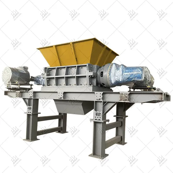 Máquina de reciclaje de metal y plástico, trituradora de cuatro ejes eficiente