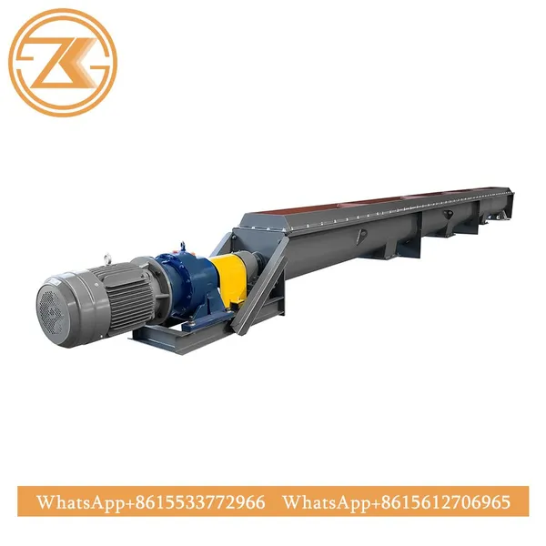 Steel Shaftless U-Trough Screw Conveyor, Tubular Fly Ash Auger Lifting Machine, Customizable Size & Capacity photo-5