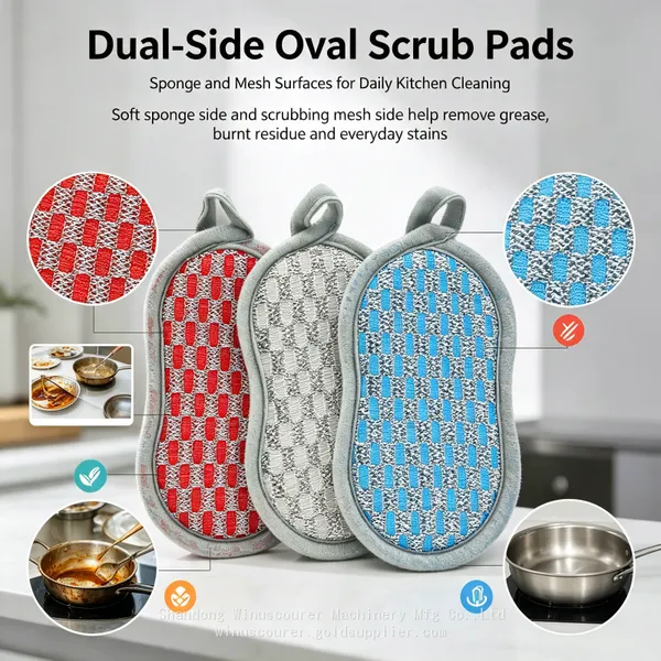 Kitchen Metal Scrub Cleaning Pads Durable Reusable Dish Washing Sponges for Home & Restaurant photo-2