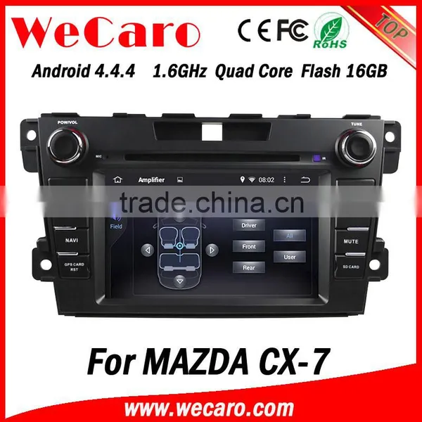 Wecaro in Dash 2 Din Touch Screen Android 4.4.4 Car Radio Gps Navigation Dvd Player for Mazda Cx-7 Navigation photo-3