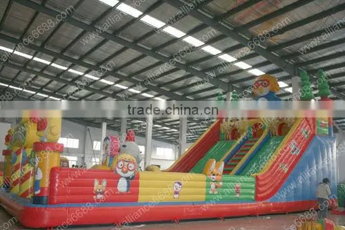 Inflatable Bouncer 14x7m Pororo Big Slide Factory Supply photo-3