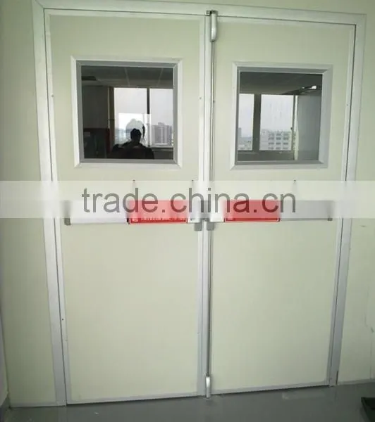Fire Exit Door With Panic Exit Device /push Bar