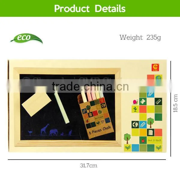 Back to School Wood Small Blackboard Set With Chalks and Dusters photo-3