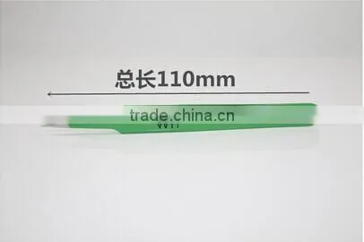 6pcs/set Green Made in Japan High Hardness ESD Antimagnetic Stainless Tweezers Tools Kit photo-2