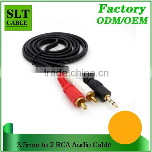 SLT 10ft Factory Outlet 3.5mm to 2 RCA Auxiliary Stereo Audio Cable photo-4