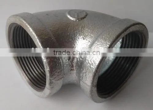 Malleable Galvanized Cast Iron Pipe Fittings 90 Elbow photo-3