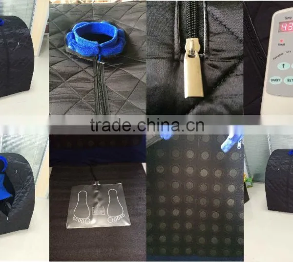 Removable Collar Black Colour Portable Indoor Dry Sauna photo-3