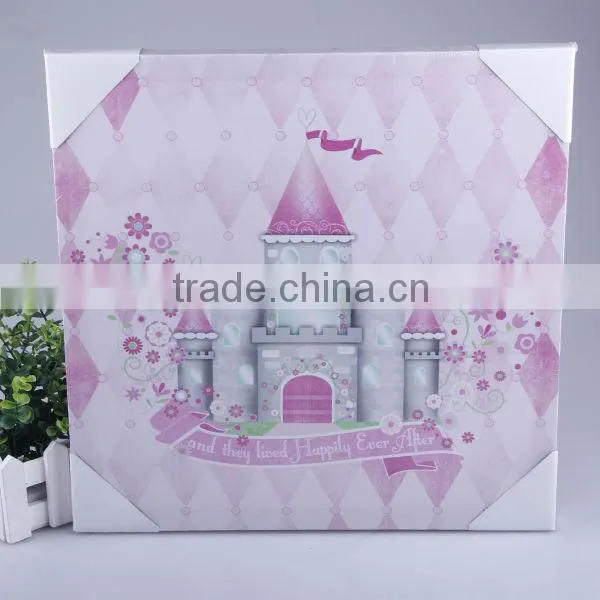 Wall Art Decor Canvas Arts Pink Theme Girls Room Decoration Canvas Printing