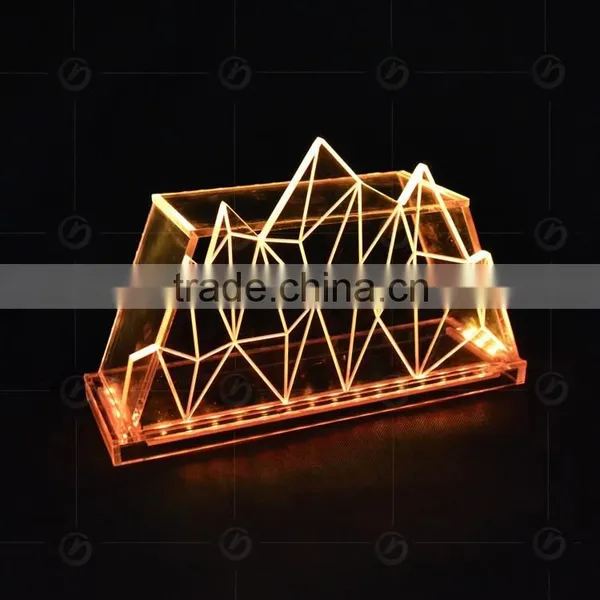 Fashion High End Custom Acrylic Bar Table,with Colorful Light for Different Colors photo-5