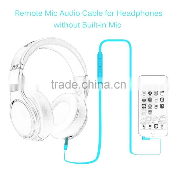 New Volume Control Aux Cable 3.5 to 3.5mm Car Stereo Flat Audio Monitoring Cable Bulk Microphone Cable photo-5