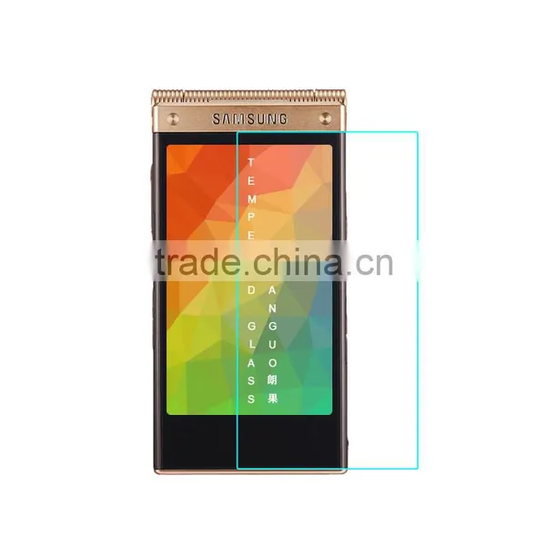 LANGOU Tempered Glass Screen Protector With Design for Mobile Phone for Samsung Galaxy W2014 With High Quality