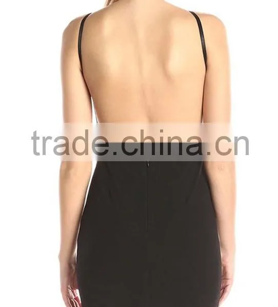 Ladies Bodycon Mini Dress Formal Women Backless Evening Dresses Plus Size Dress photo-3