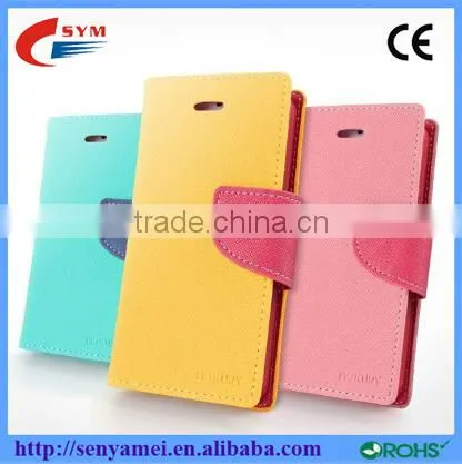 Mix Color Luxury Flip Wallet Leather Case For Samsung Note 5 Cell Phone