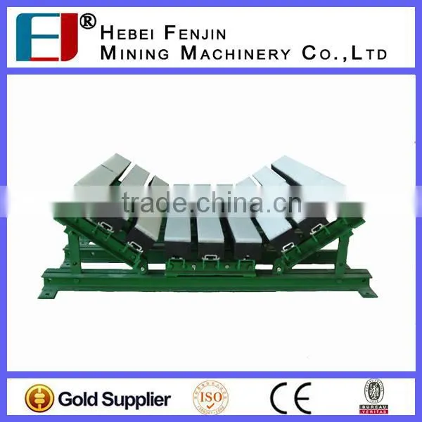 600-2000mm Belting Width 35 Degree Trough Angle Slider Impact Bed With Impact Bars and Impact Rollers photo-3