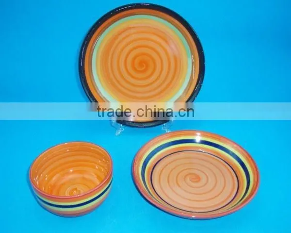 Round Hand Painted Porcelain Dinner Set, Wholesale Fine Porcelain Dinner Set photo-3