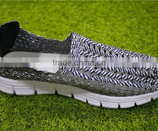 Grey Woven Slip-on Fashion Sports Shoes photo-3