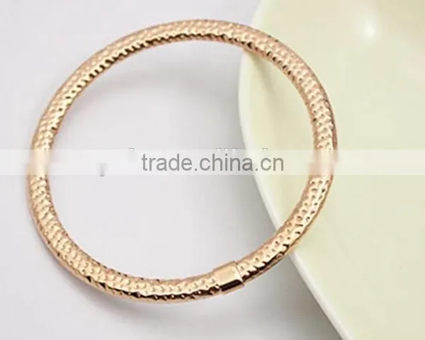 Rose Gold Snack Chain Thin Cuff Bangle Bracelet photo-2