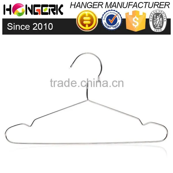 Non Slip Bar Short Metal Stainless Steel Clothes Hanger